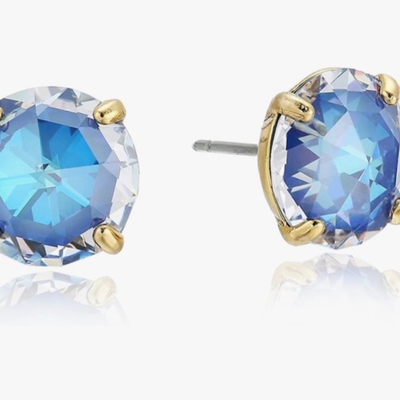 kate spade Jewelry - Kate Spade around  Sapphire Earrings w/ Gold -NWT